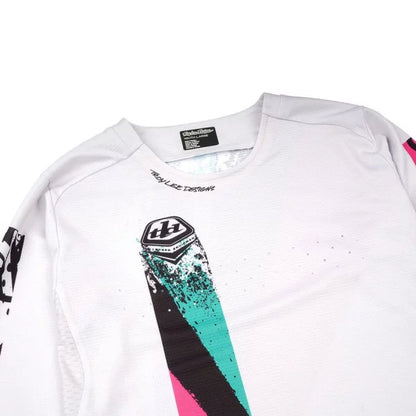 Maillot TROY LEE DESIGNS SPRINT FULL PULL Junior Mangas Compridas Branco