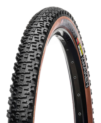 Pneu HUTCHINSON KRAKEN 29x2.40 Racing Lab Hardskin Race Ripost XC Tubeless Ready Flexível Preto/Castanho