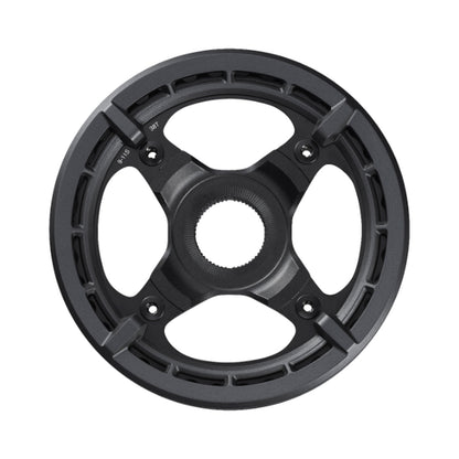 Prato único para bicicleta elétrica SHIMANO SM-CRE70 9/10/11V com guia de corrente duplo — vista do prato sobre fundo branco