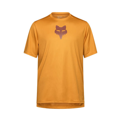 Maillot FOX RANGER FOX HEAD Mangas Curtas Caramelo