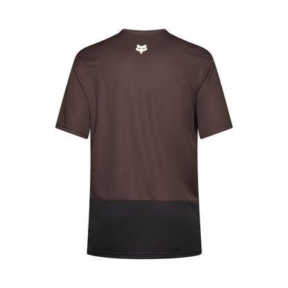 Maillot FOX RANGER WORDMARK Mangas Curtas Castanho