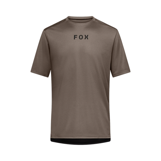 Camisola de manga curta FOX RANGER WORDMARK castanha noz-moscada