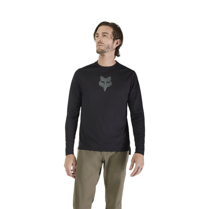 Camisola FOX RANGER FOX HEAD de Manga Comprida Preta