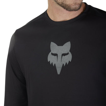 Camisola FOX RANGER FOX HEAD de Manga Comprida Preta