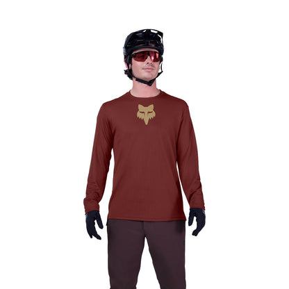 Maillot FOX RANGER FOX HEAD Mangas Compridas Bordeaux