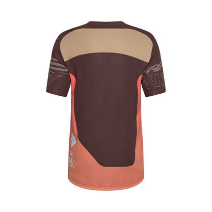 Maillot FOX FLEXAIR ELEVATED Mangas Curtas Castanho/Laranja
