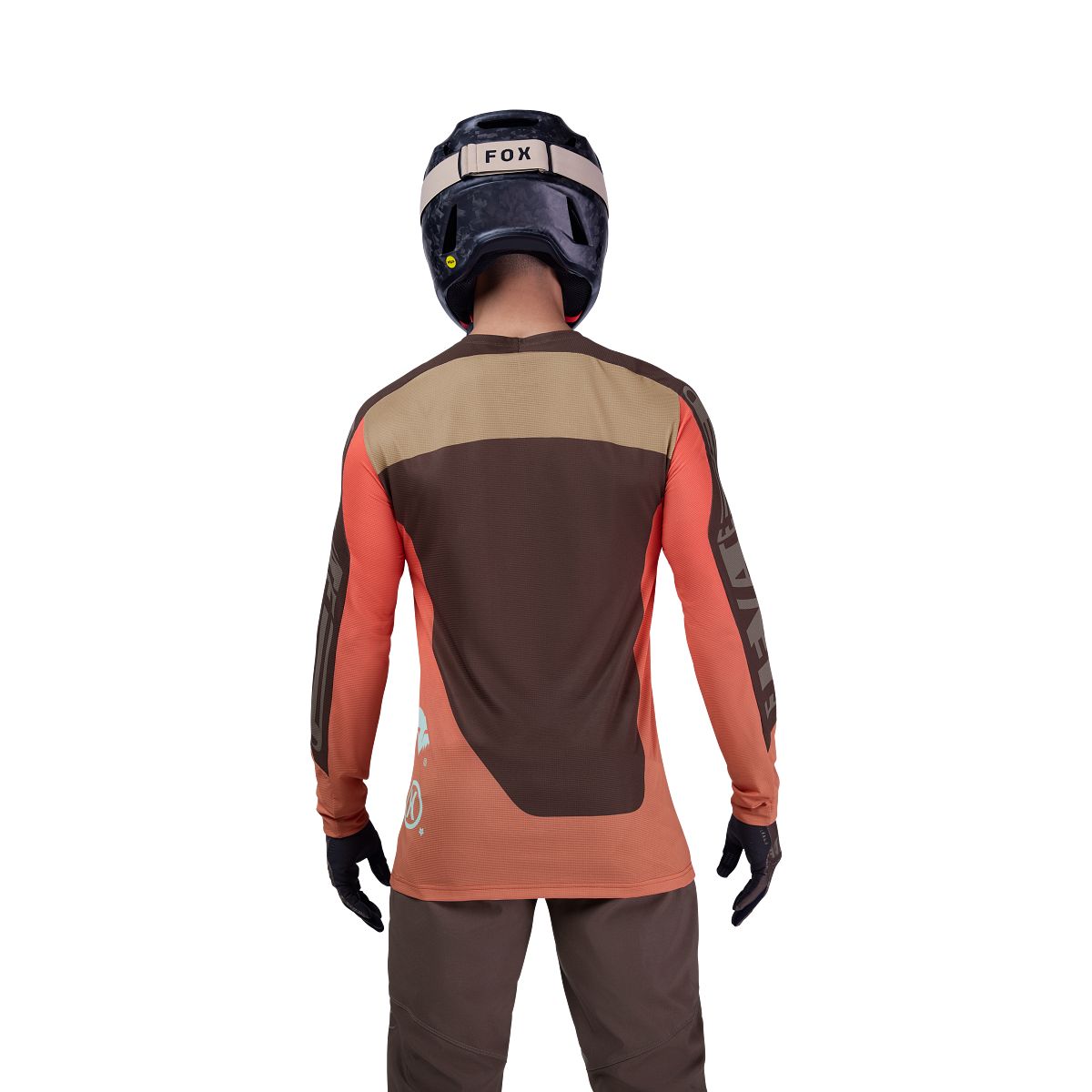 Camisola de manga comprida FOX FLEXAIR ELEVATED Castanho/Laranja