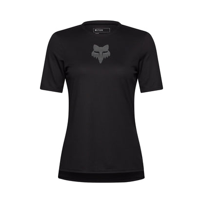 Camisola FOX RANGER HEAD Feminina Mangas Curtas Preta