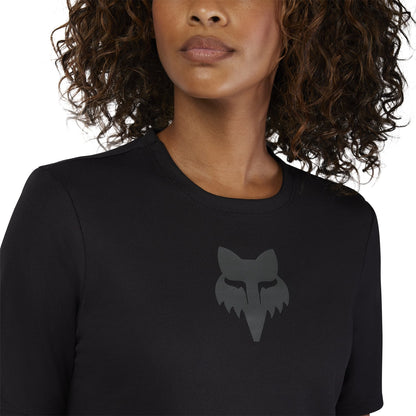Camisola FOX RANGER HEAD Feminina Mangas Curtas Preta