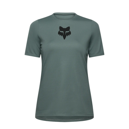 Camisola FOX RANGER HEAD Mulher Manga Curta Verde Salva