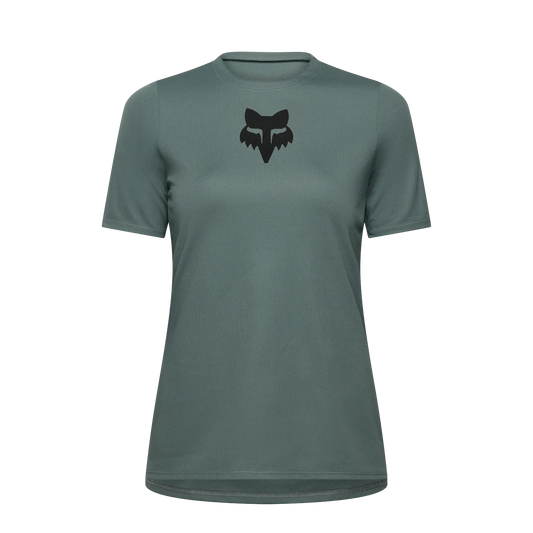 Camisola FOX RANGER HEAD Mulher Manga Curta Verde Salva