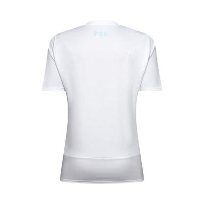 Maillot FOX RANGER HEAD Feminino Mangas Curtas Azul Claro
