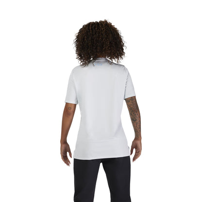 Maillot FOX RANGER HEAD Feminino Mangas Curtas Azul Claro