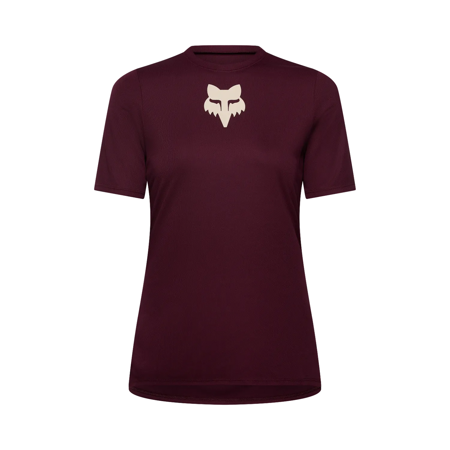 Maillot FOX RANGER FOX HEAD Mangas Curtas Mulher Bordô