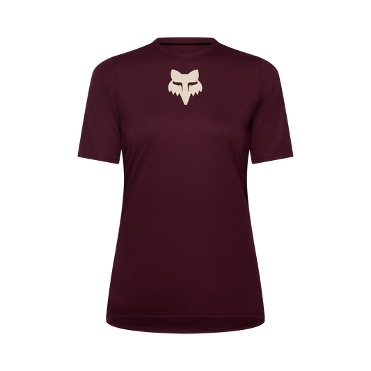 Camisola FOX RANGER HEAD Mulher Manga Curta Bordéus