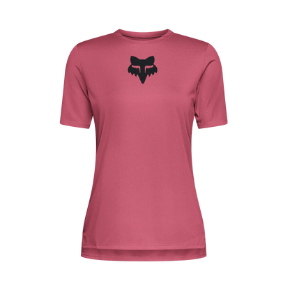 Maillot FOX RANGER HEAD Feminino Mangas Curtas Berry