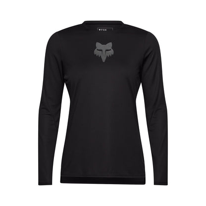 Maillot FOX RANGER HEAD Feminino Mangas Compridas Preto