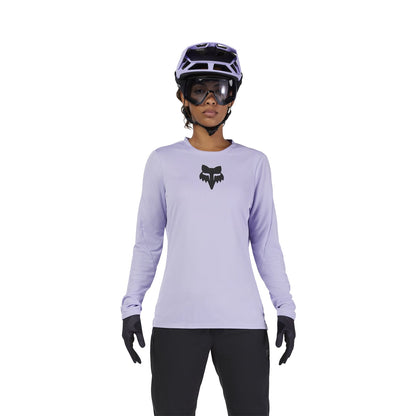 Maillot FOX RANGER HEAD Feminino Mangas Compridas Lilás