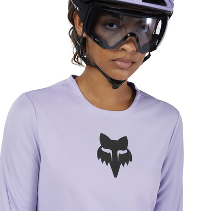 Maillot FOX RANGER HEAD Feminino Mangas Compridas Lilás