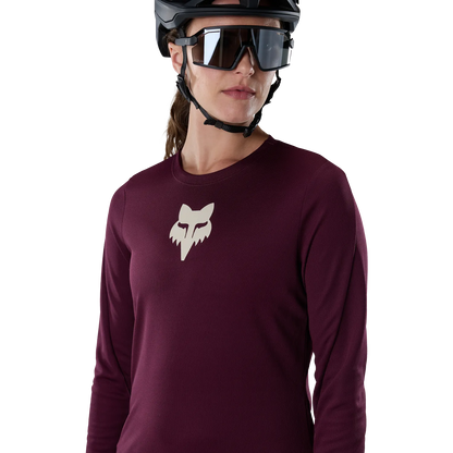 Camisola FOX RANGER FOX HEAD de Senhora de Manga Comprida Bordeaux