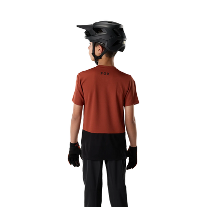 Camisola FOX RANGER HEAD Junior de Manga Curta Acid Scarlet