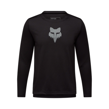 Maillot FOX RANGER HEAD Junior Mangas Compridas Preto