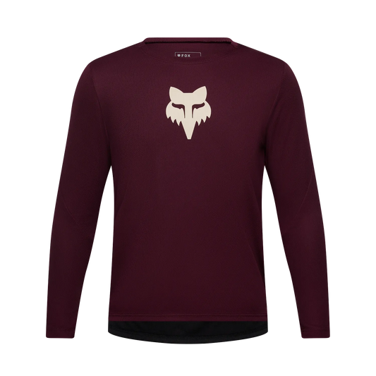 Camisola FOX RANGER FOX HEAD Junior Mangas Compridas Bordô