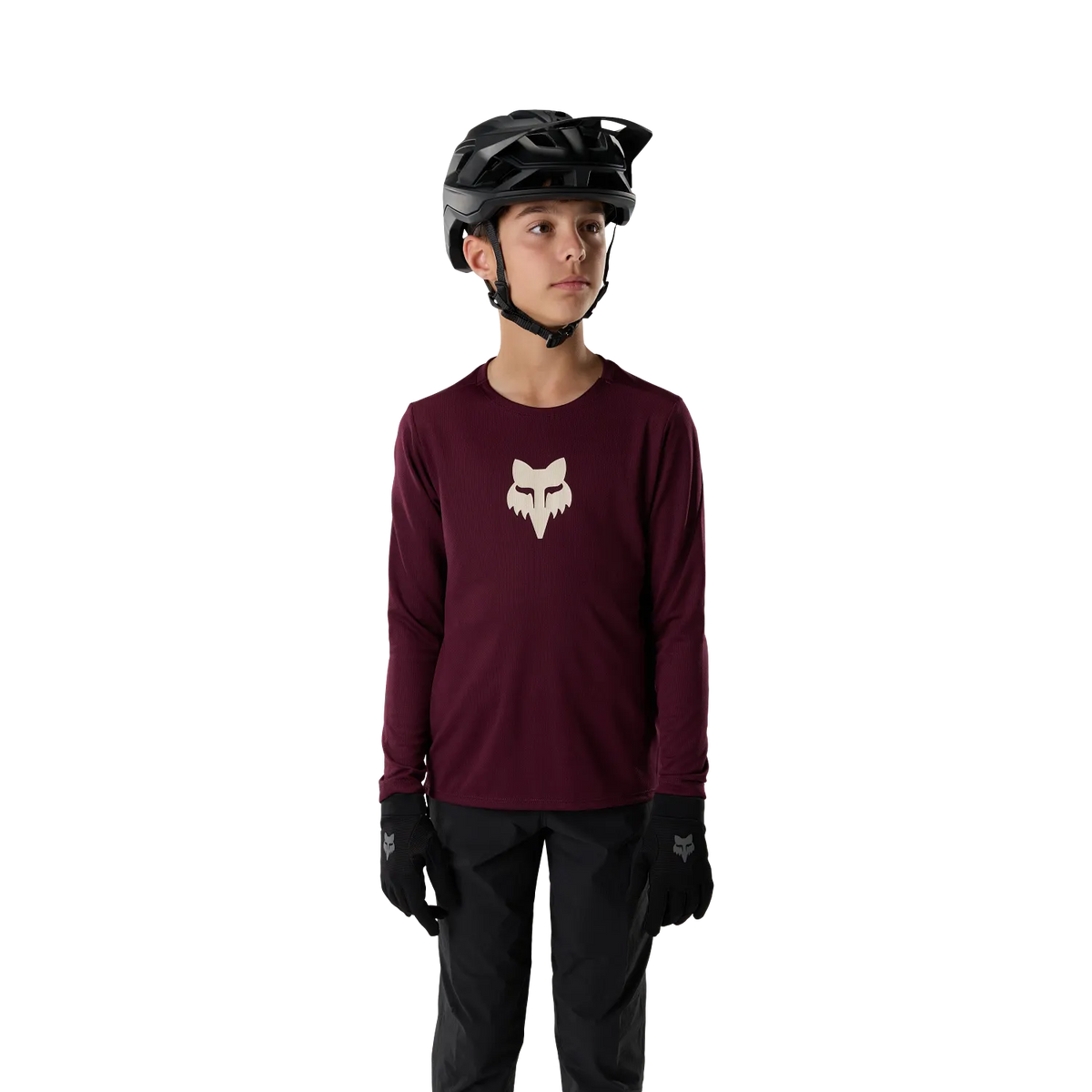 Camisola FOX RANGER FOX HEAD Junior Mangas Compridas Bordô