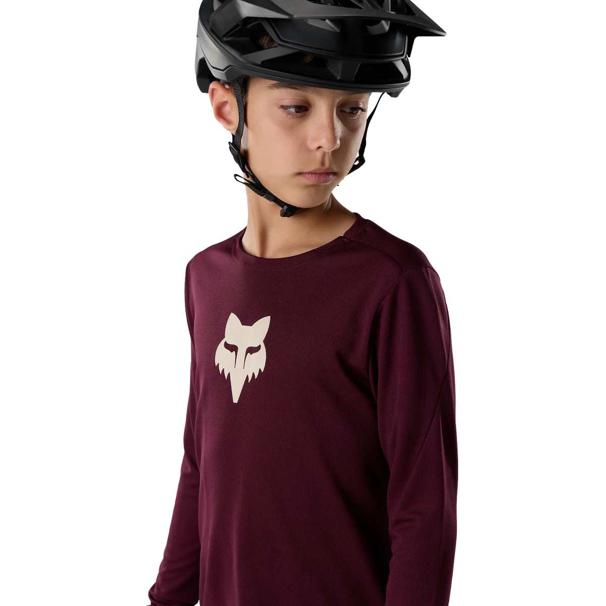 Camisola FOX RANGER FOX HEAD Junior Mangas Compridas Bordô