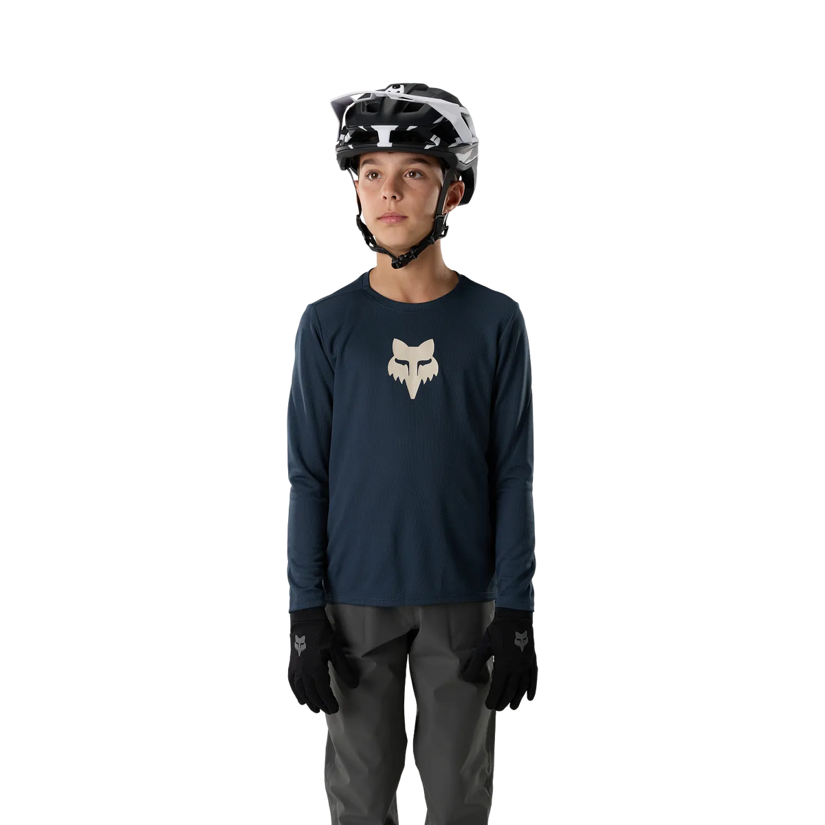 Camisola FOX RANGER FOX HEAD Junior Mangas Compridas Azul Galaxy