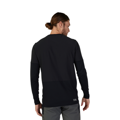 Maillot FOX DEFEND THERMAL Mangas Longas Preto