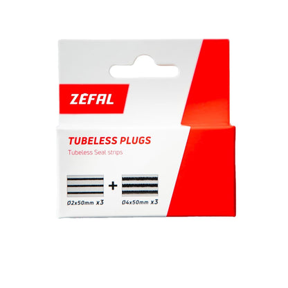 Mechas de reparação ZEFAL TUBELESS PLUGS (3 x Ø 2 mm + 3 x Ø 4 mm)