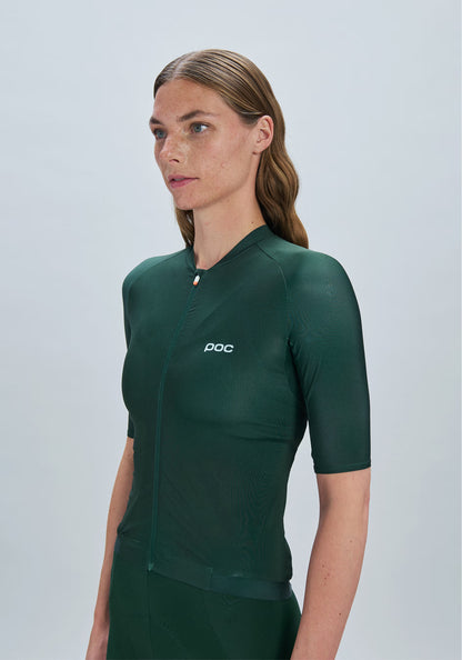 Maillot POC PRISTINE Mulher Mangas Curtas Verde