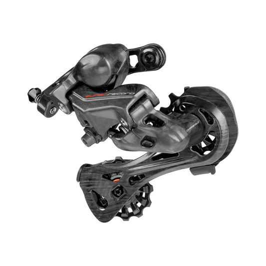 Desviador traseiro CAMPAGNOLO SUPER RECORD 12V – vista do produto sobre fundo branco