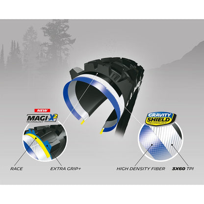 Pneu MICHELIN WILD ENDURO FRONT 27.5x2.40 MAGI-X Tubeless Ready Flexível