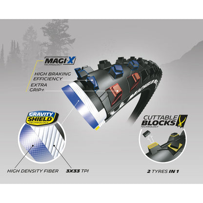 Pneu MICHELIN MUD ENDURO COMPETITION LINE 27.5x2.25 Magi-X Tubeless Ready Flexível