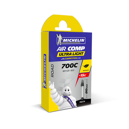 Câmara de Ar MICHELIN A1 AIRCOMP ULTRALIGHT 700x18/25c Presta