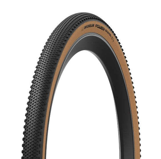 Pneu MICHELIN POWER GRAVEL 700x35c Tubeless Ready Castanho