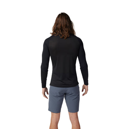 Camisola FOX FLEXAIR ASCENT Mangas Compridas Preto