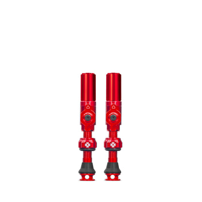 Válvulas Tubeless MUC-OFF Big Bore Hybrid (Schrader) Medium Vermelho
