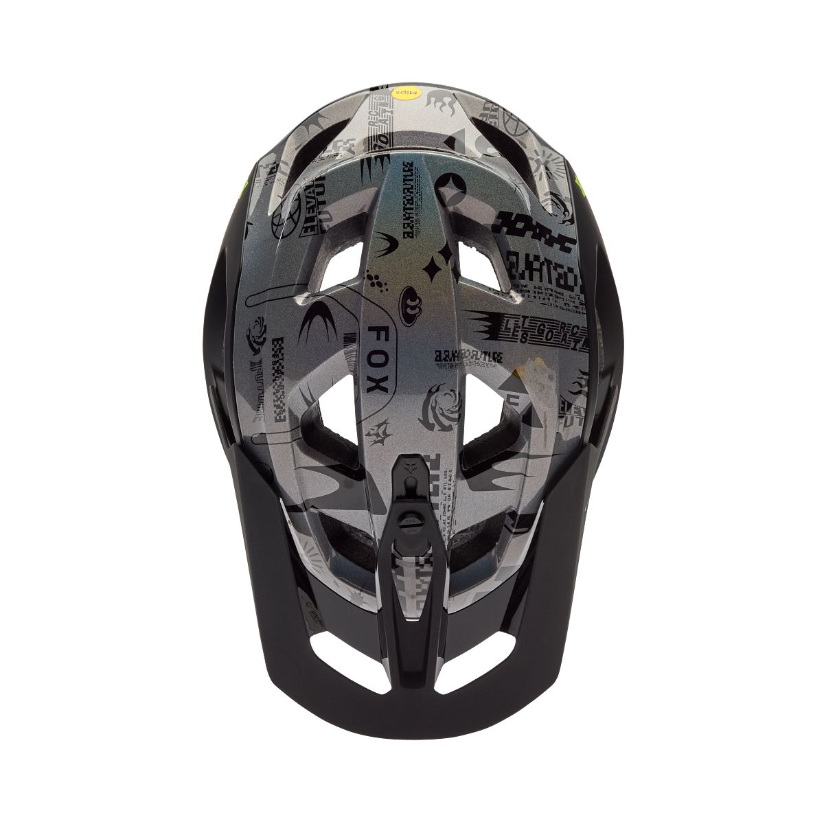 Capacete de BTT FOX SPEEDFRAME PRO LUNAR Preto/Cinza - Edição especial