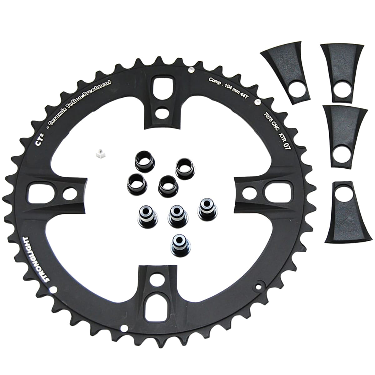 Plateau Extérieur STRONGLIGHT CT² SHIMANO XTR M970 9V 4 Trous 104 mm