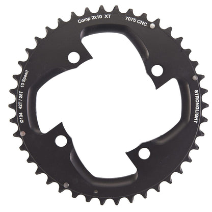 Prato Exterior STRONGLIGHT SHIMANO XT M785 10V 4 Furos 104 mm