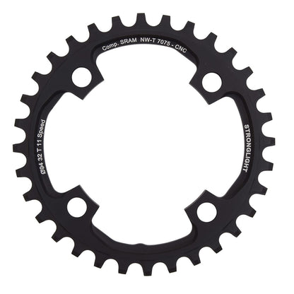 Prato Mono STRONGLIGHT ALU 7075 NARROW WIDE Sram X01 11V 4 Furos 94 mm