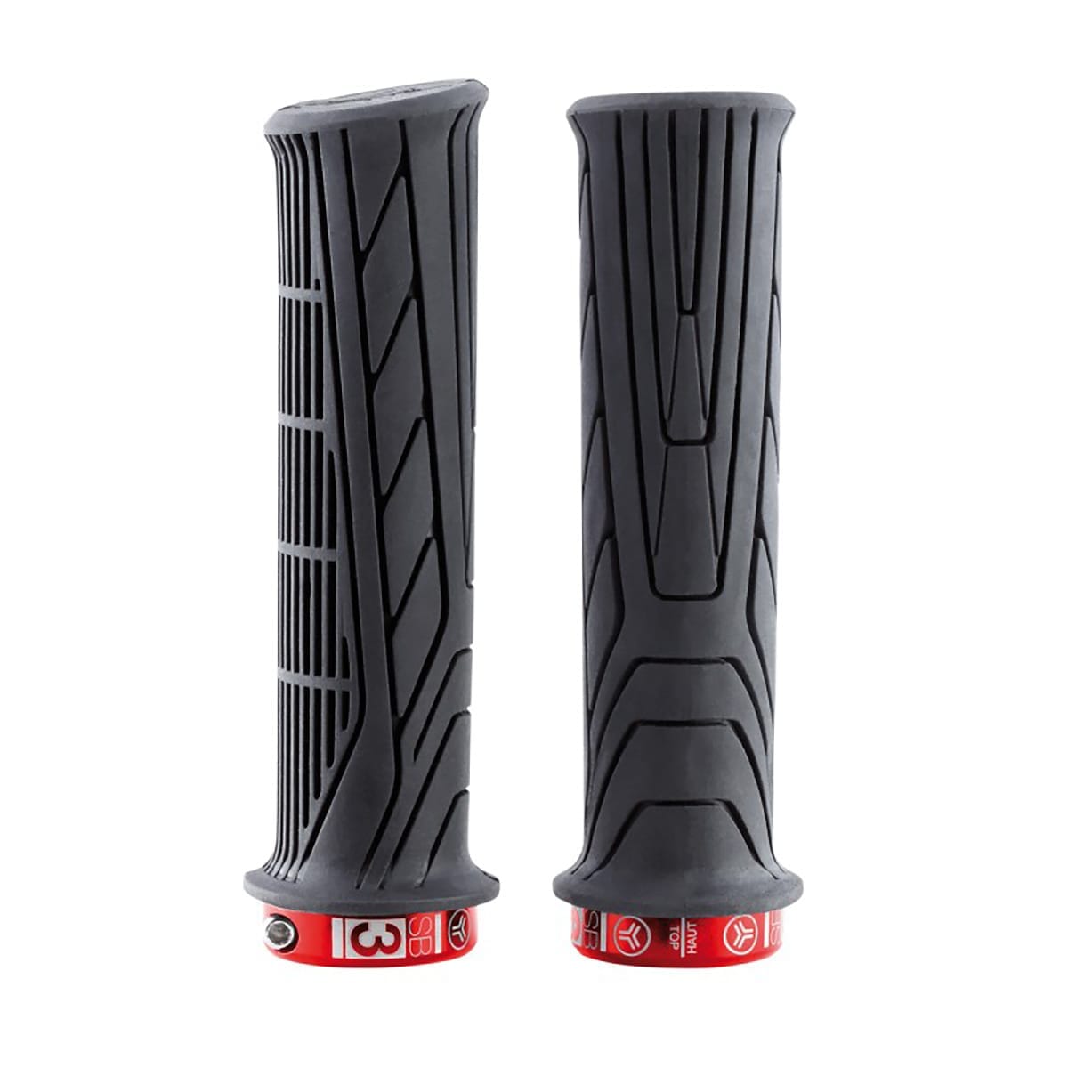 Punhos SB3 HORNET Lock-On Preto/Vermelho