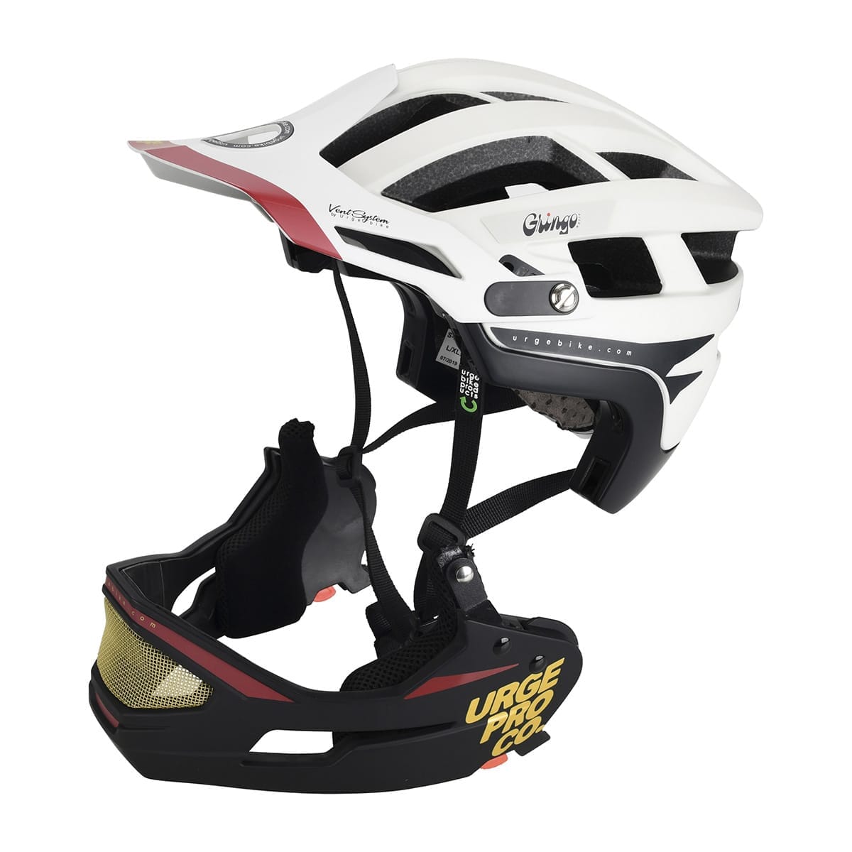 Casque VTT URGE GRINGO DE LA SIERRA Blanc/Noir