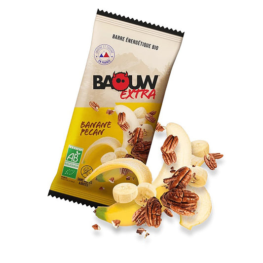 BAOUW ORGANIC EXTRA Barra energética de banana e noz-pecã (50g)