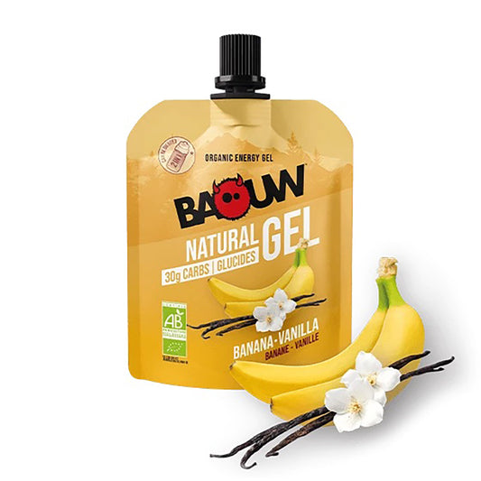 BAOUW ORGANIC Gel energético de banana e baunilha (85g)