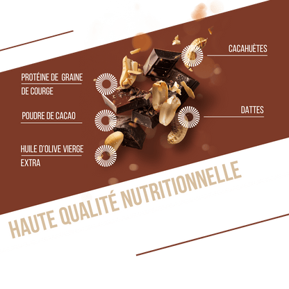 Barra Proteica BAOUW BIO EXTRA Chocolate/Amendoins (50g)
