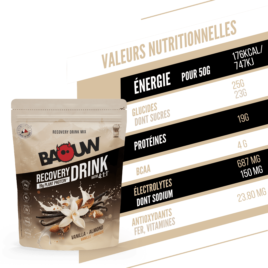 BAOUW RECOVERY Drink (500g) Baunilha e Amêndoa